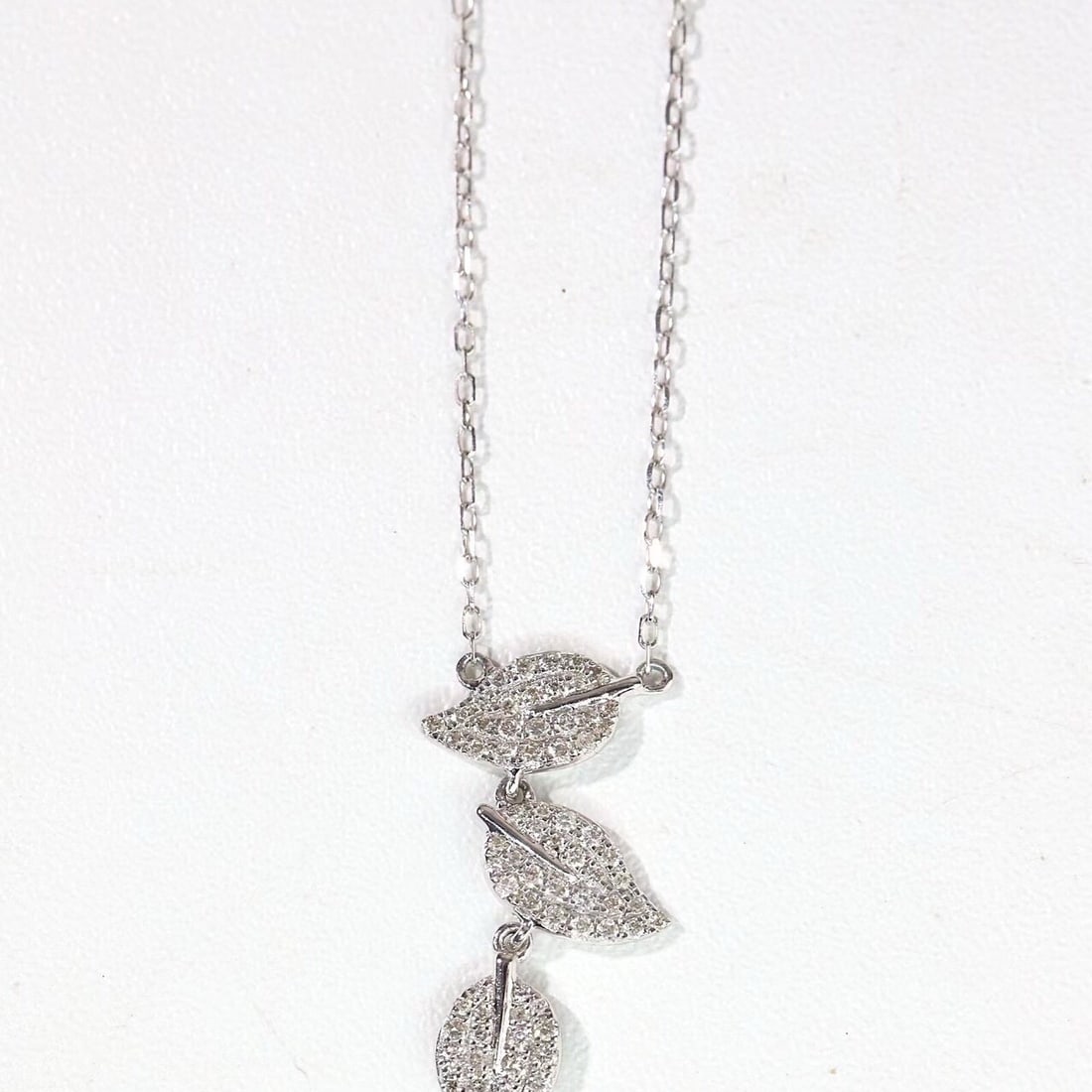 14k Gold 0.2 Ct Natural H Diamond Necklace - 7