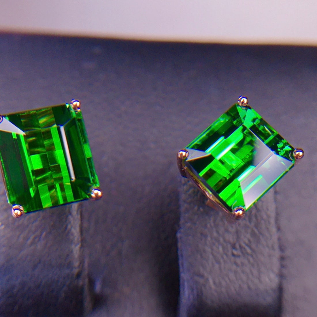 14k Gold 4.2 Ct Natural Tourmaline Earrings - 2