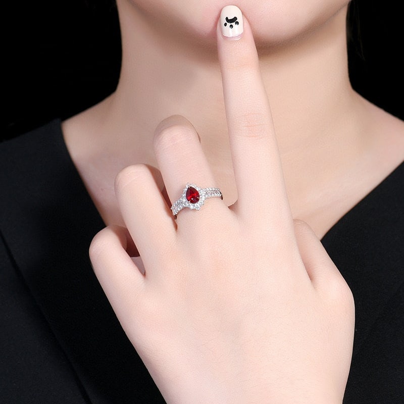 14k Gold 1.65 Ctw Natural Ruby & Diamond Ring - 6
