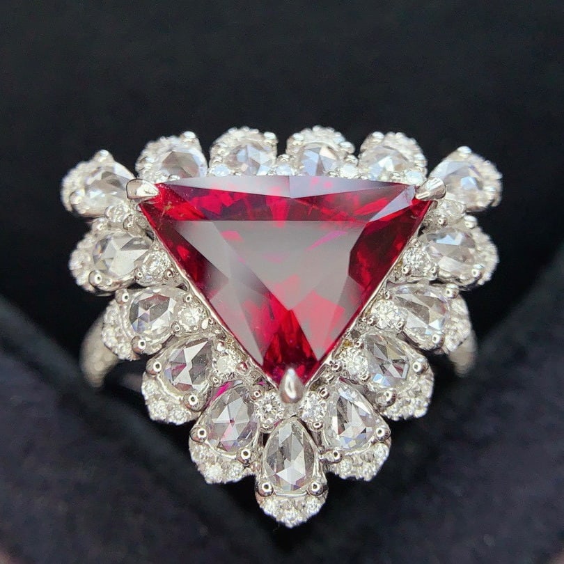 14k Gold 4.77 Ctw Natural Tourmaline & Diamond Ring - 4