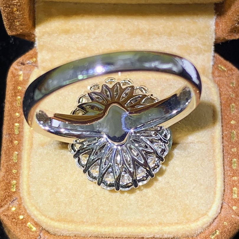 14k Gold 3.98 Ctw Natural Cat's?Eye Chrysoberyl & Diamond Ring - 3