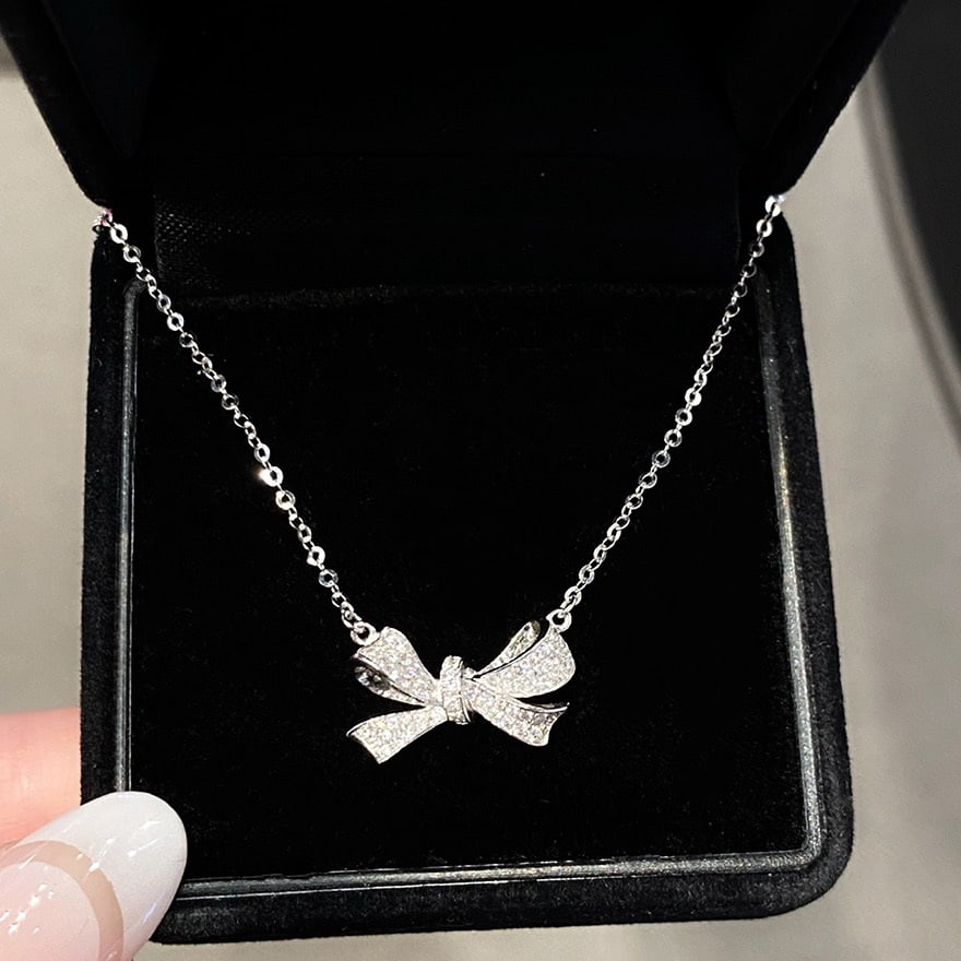 14k Gold 0.2 Ct Natural H Diamond Necklace - 5