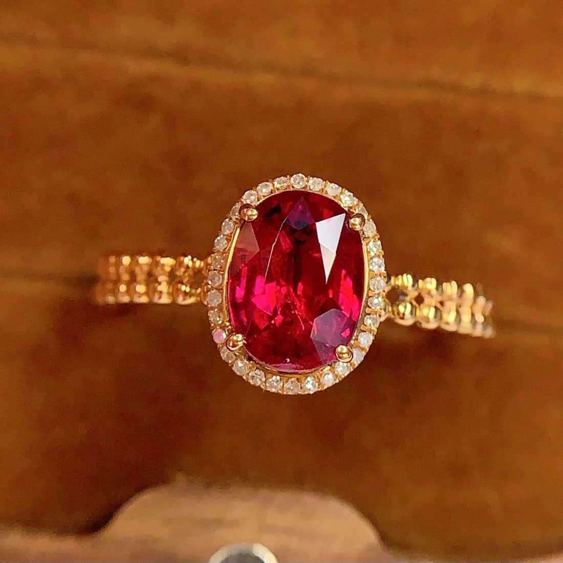 14k Gold 1.8 Ct Natural Tourmaline & Diamond Ring - 2