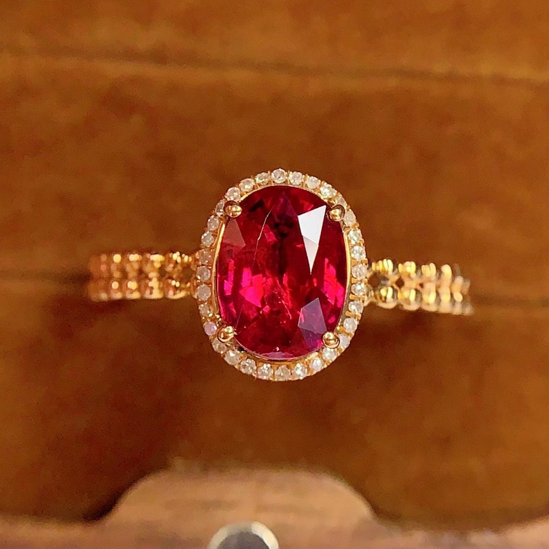 14k Gold 1.8 Ct Natural Tourmaline & Diamond Ring - 4