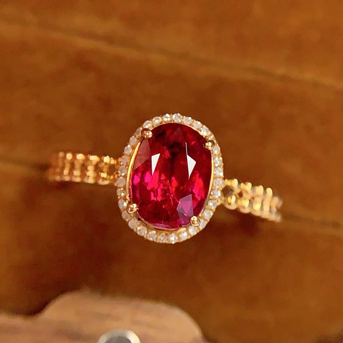 14k Gold 1.8 Ct Natural Tourmaline & Diamond Ring - 5