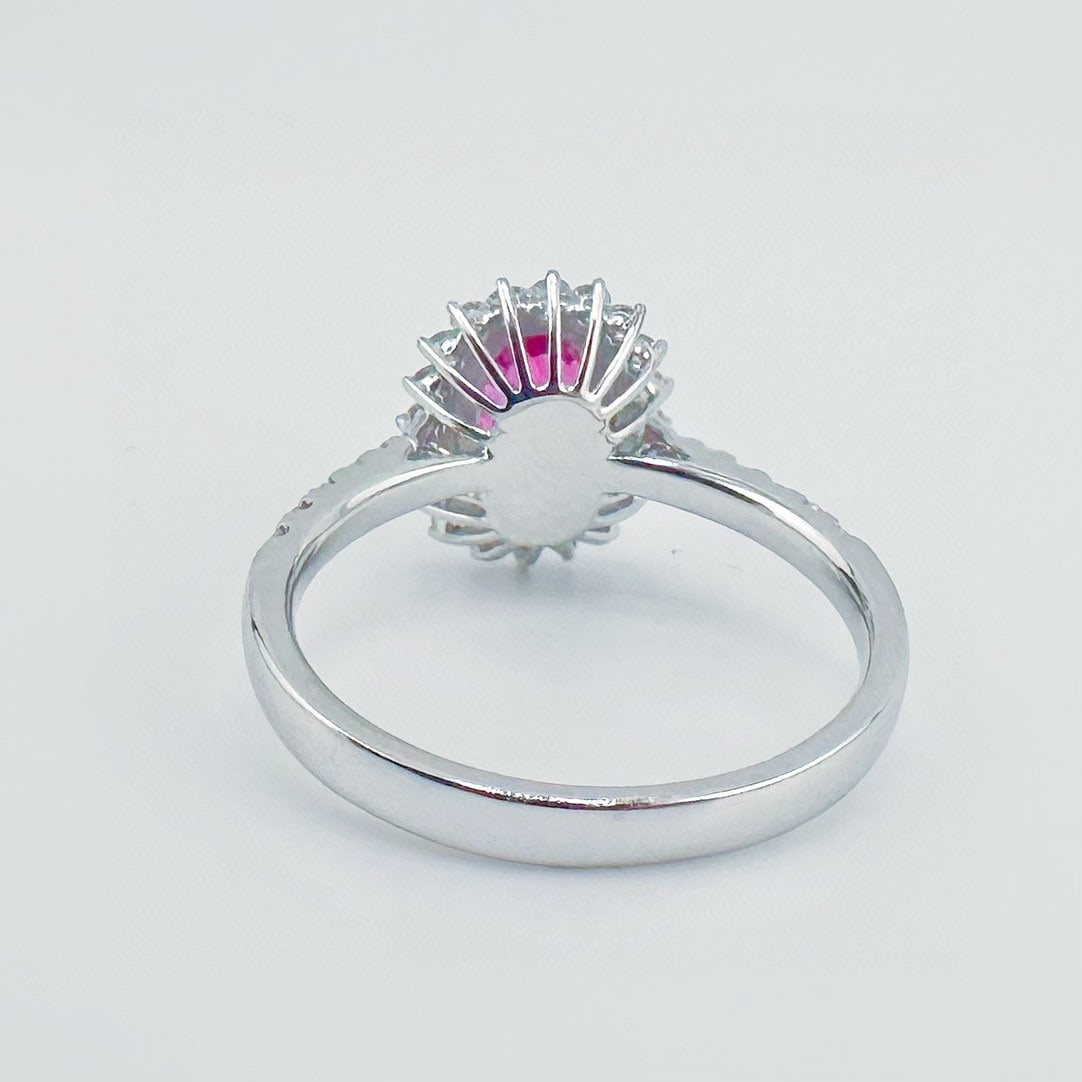 14k Gold 1.40 Ctw Natural Ruby & Diamond Ring - 2