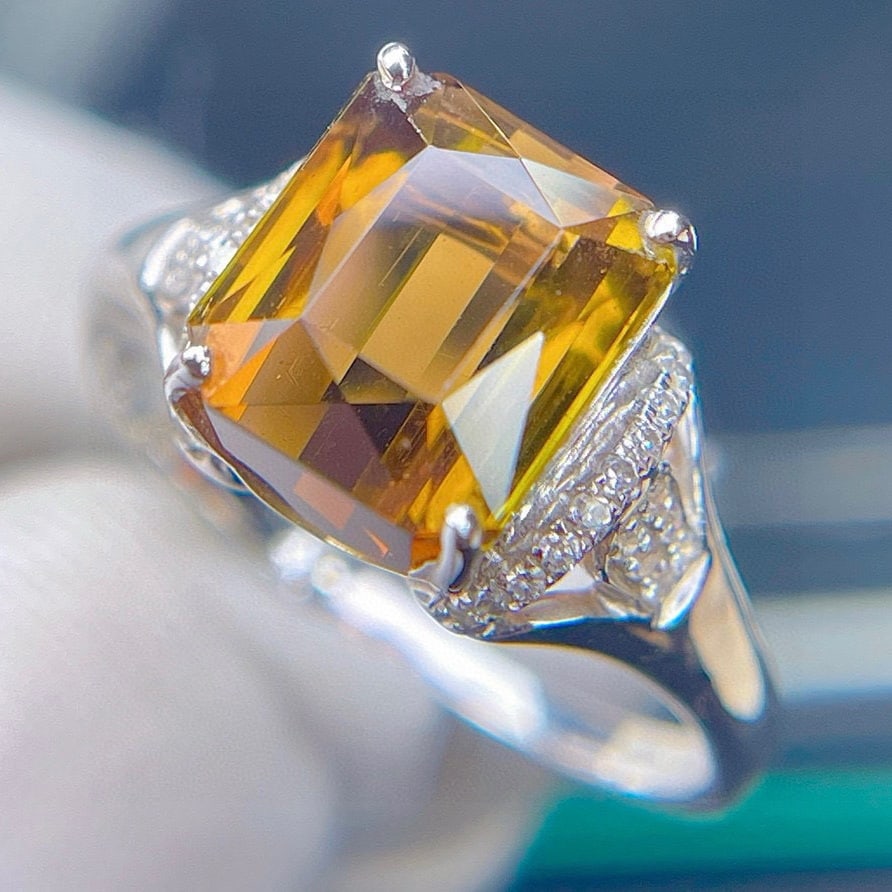 14k Gold 5.2 Ct Natural Tourmaline & Diamond Ring - 3