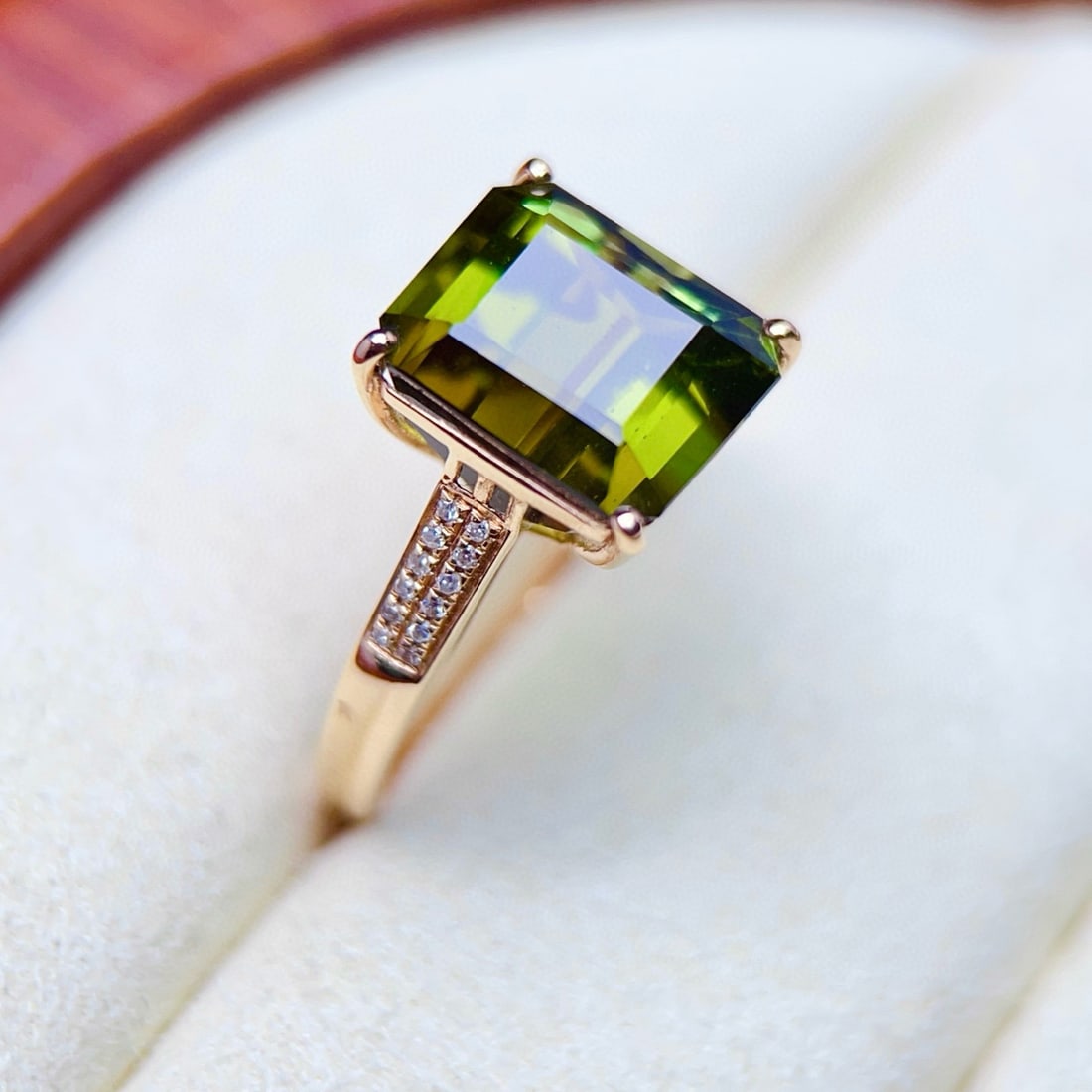 14k Gold 5.47 Ctw Natural Tourmaline & Diamond Ring - 4