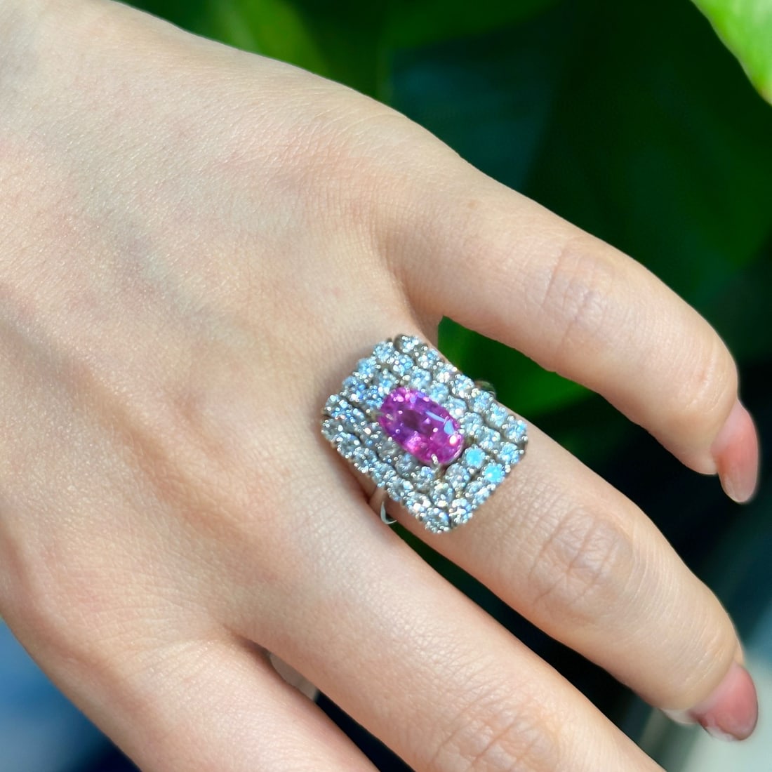 14k Gold 5.45 Ctw Natural Sapphire & Diamond Ring - 5
