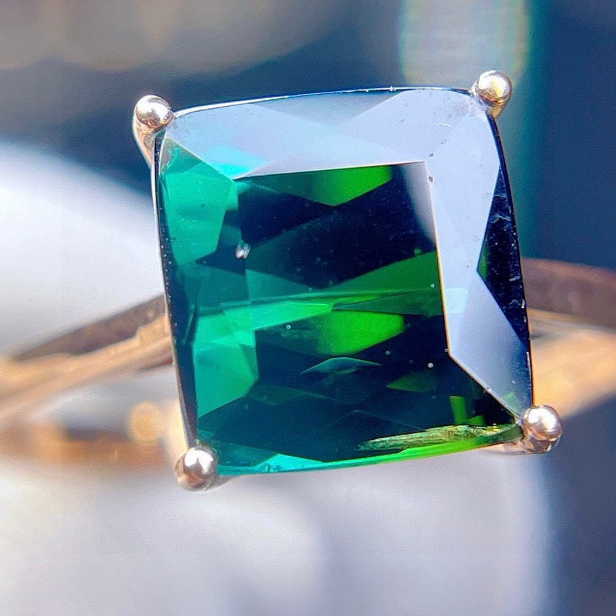 14k Gold 3.95 Ct Natural Tourmaline Ring - 2