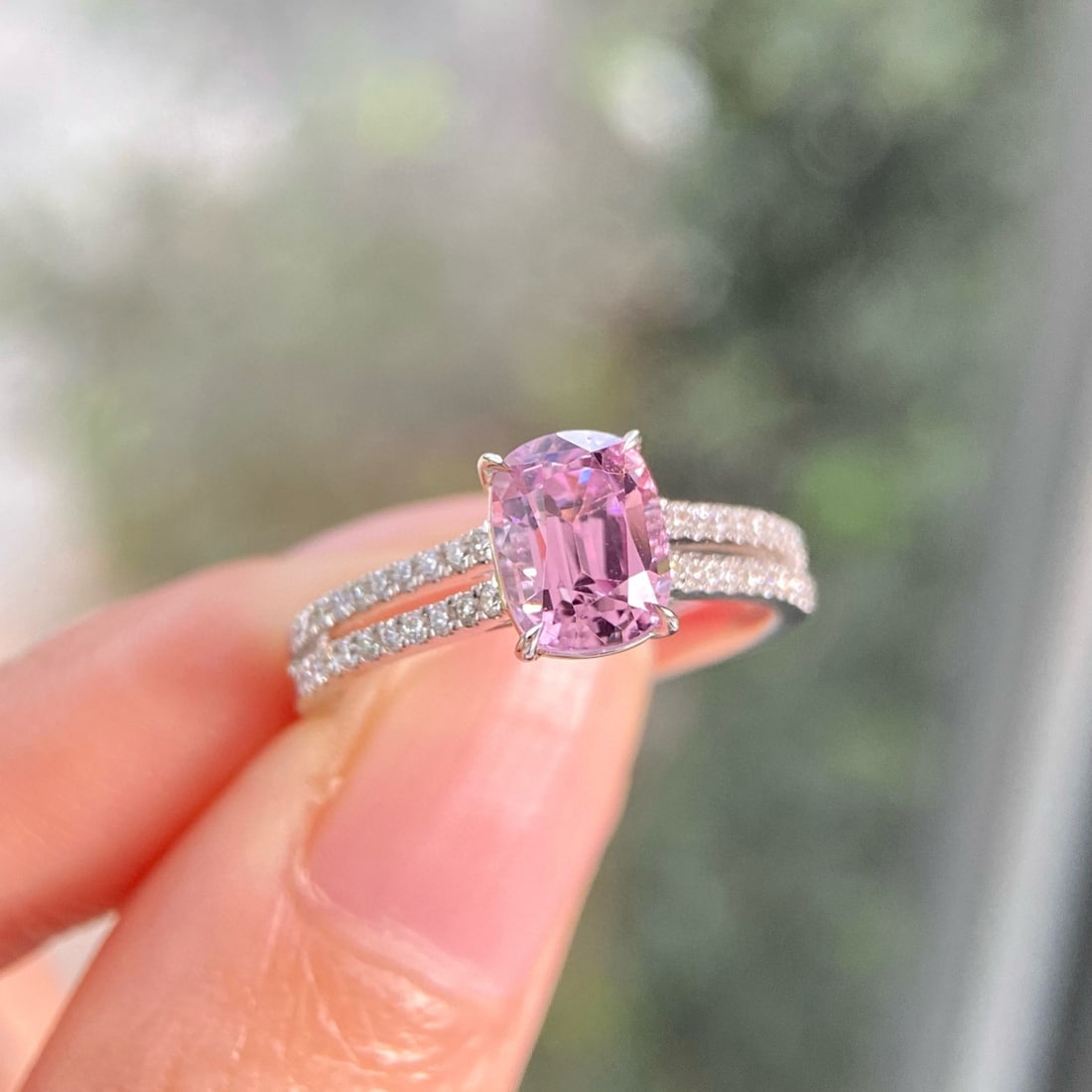 14k Gold 1.78 Ctw Natural Spinel & Diamond Ring - 3