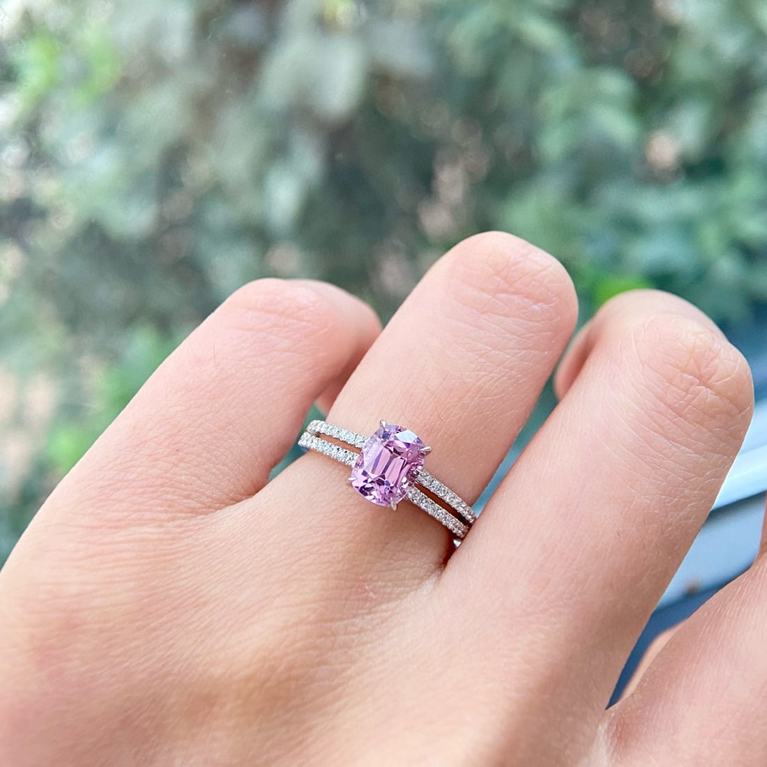 14k Gold 1.78 Ctw Natural Spinel & Diamond Ring - 4