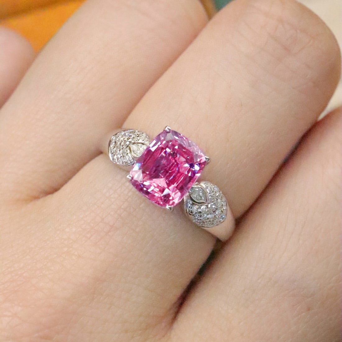 14k Gold 2.21 Ctw Natural Sapphire & Diamond Ring - 5