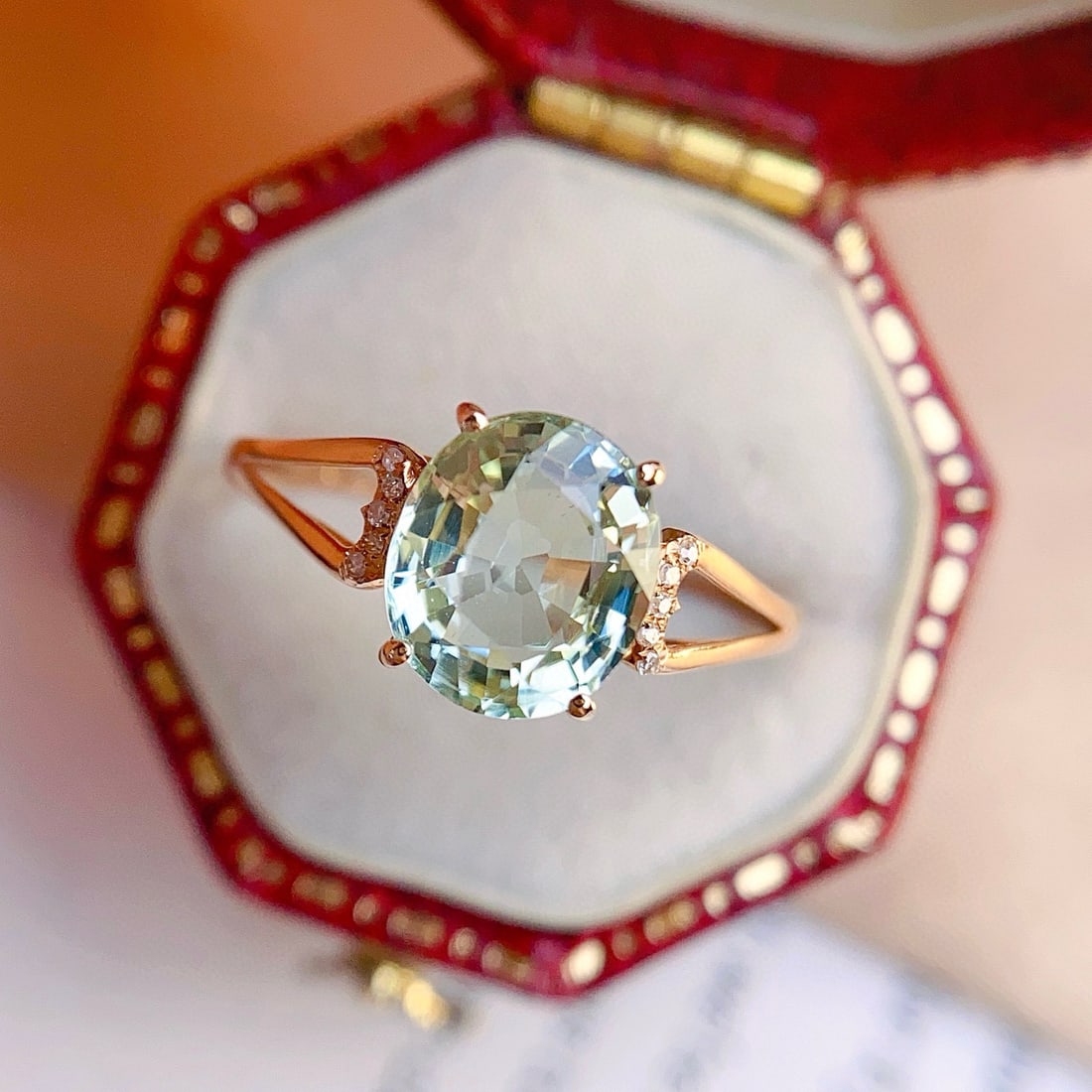 14k Gold 1.80 Ct Natural Tourmaline & Diamond Ring - 2