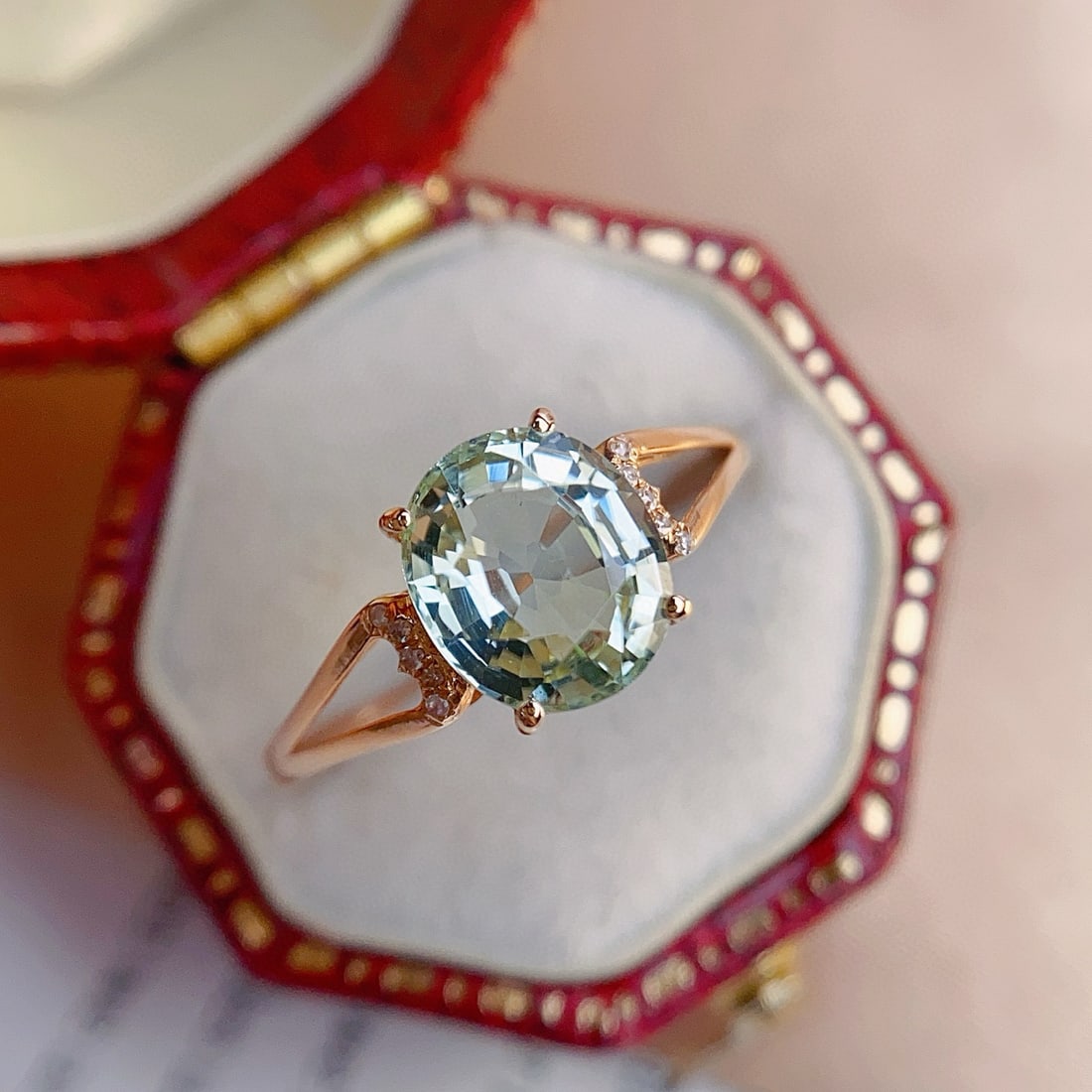 14k Gold 1.80 Ct Natural Tourmaline & Diamond Ring - 5