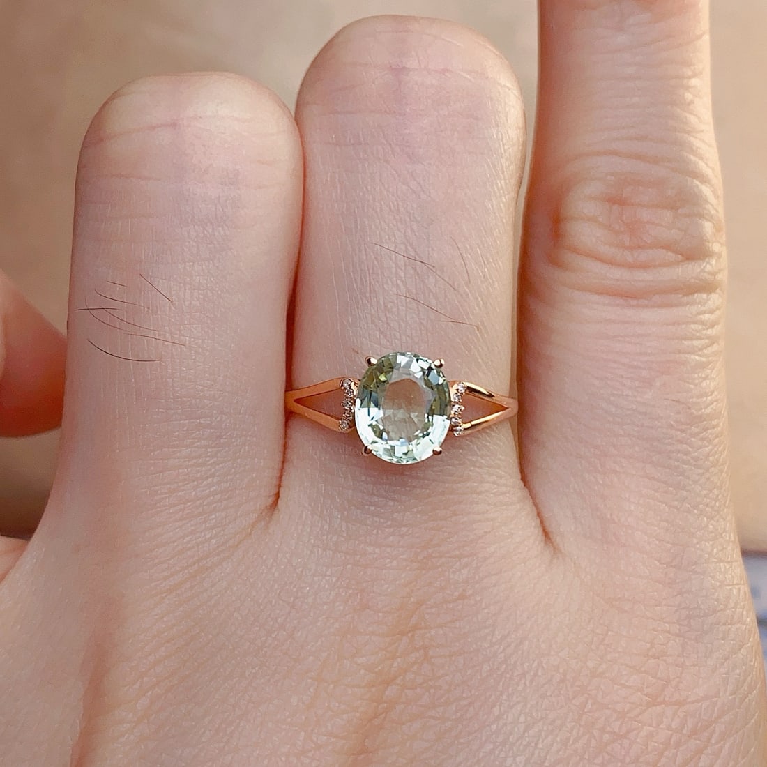 14k Gold 1.80 Ct Natural Tourmaline & Diamond Ring - 6