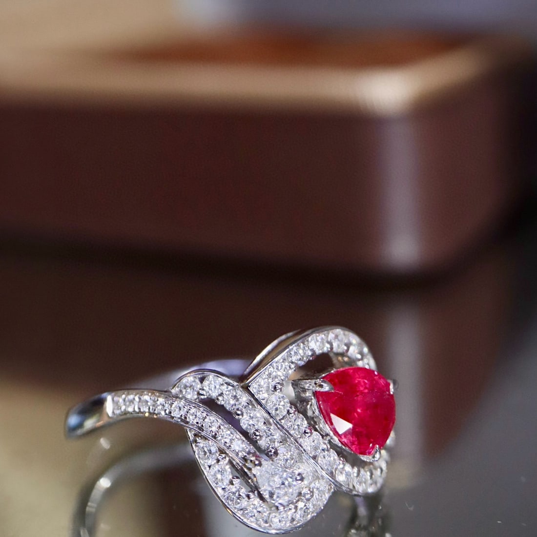 14k Gold 1.17 Ctw Natural Ruby & Diamond Ring - 2