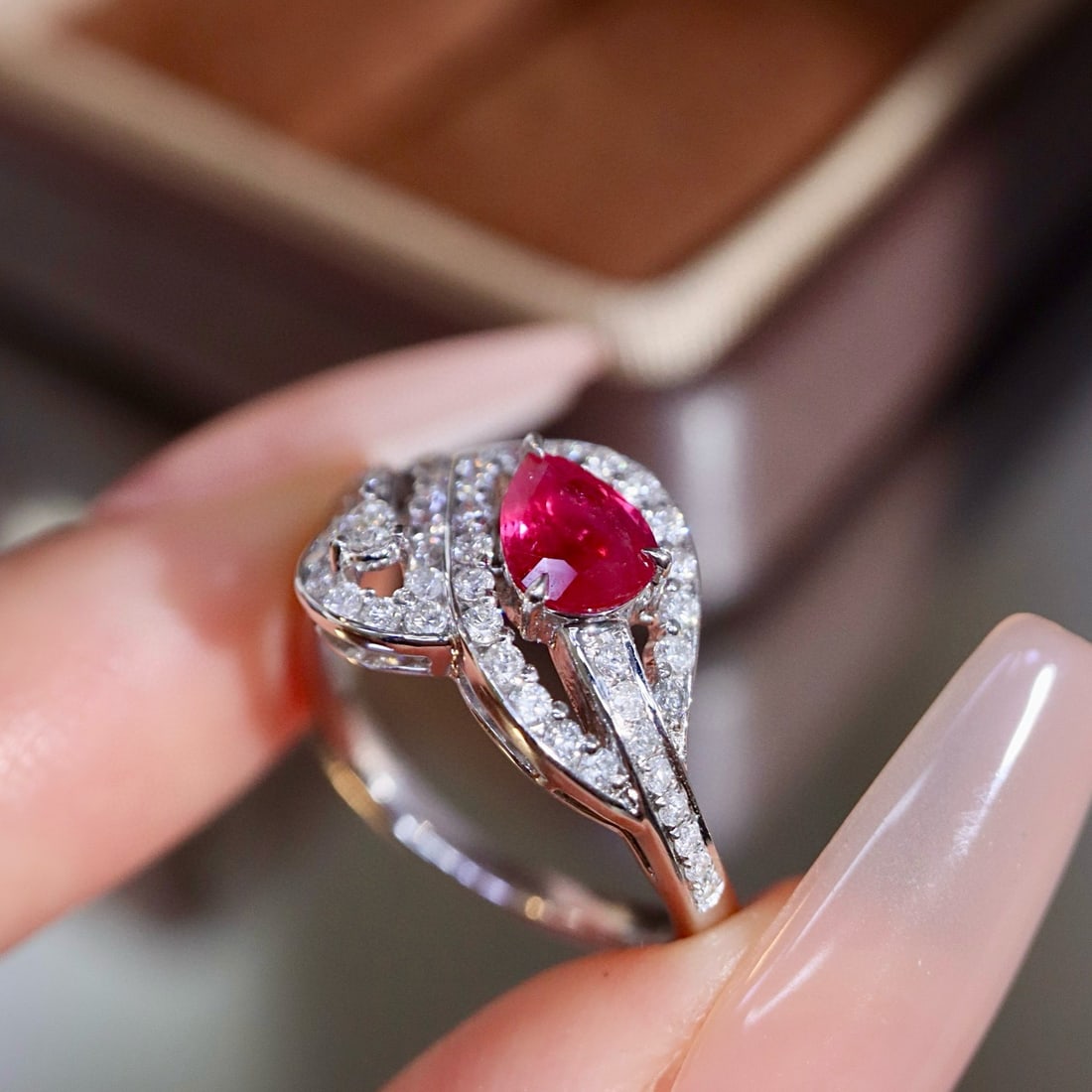 14k Gold 1.17 Ctw Natural Ruby & Diamond Ring - 5