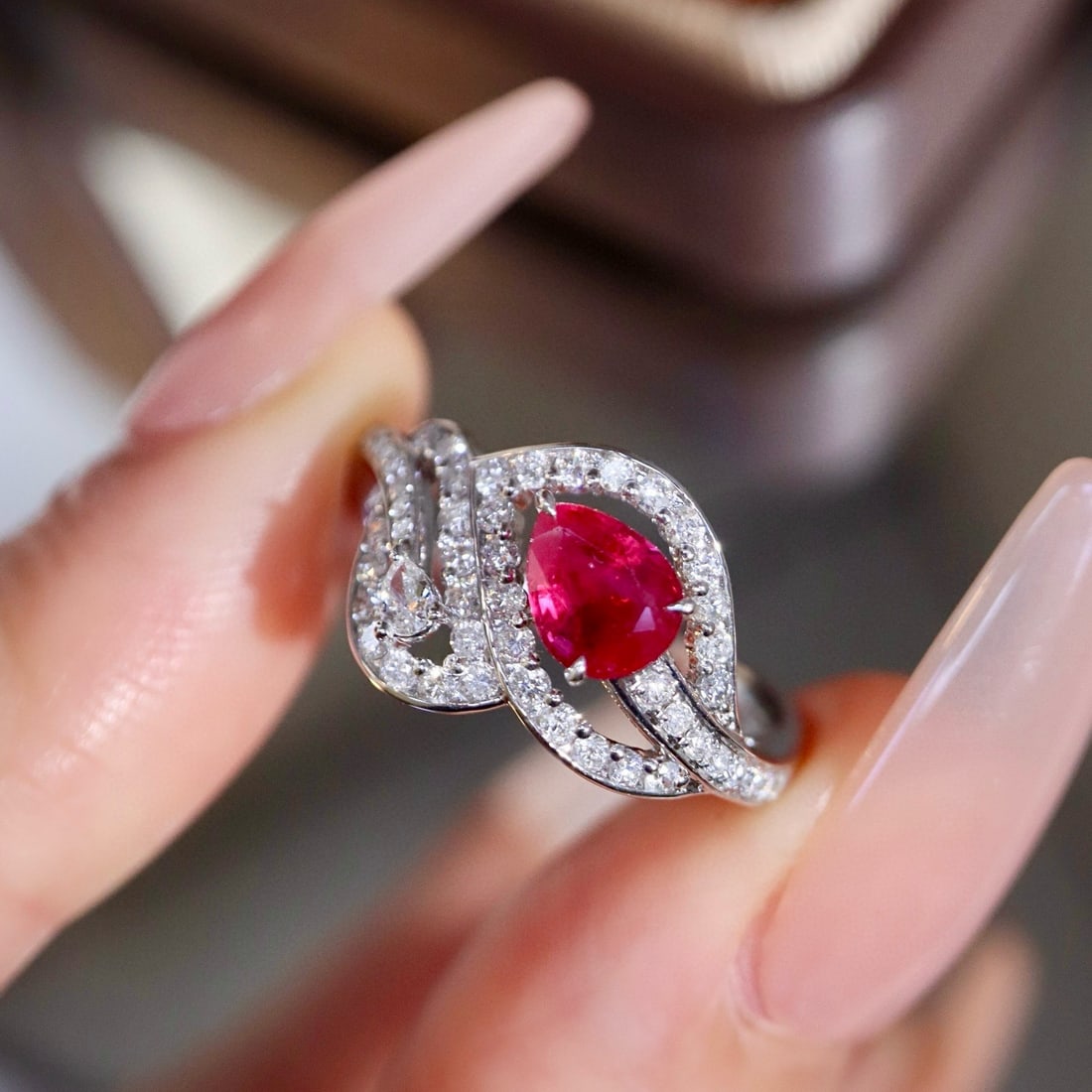 14k Gold 1.17 Ctw Natural Ruby & Diamond Ring - 6