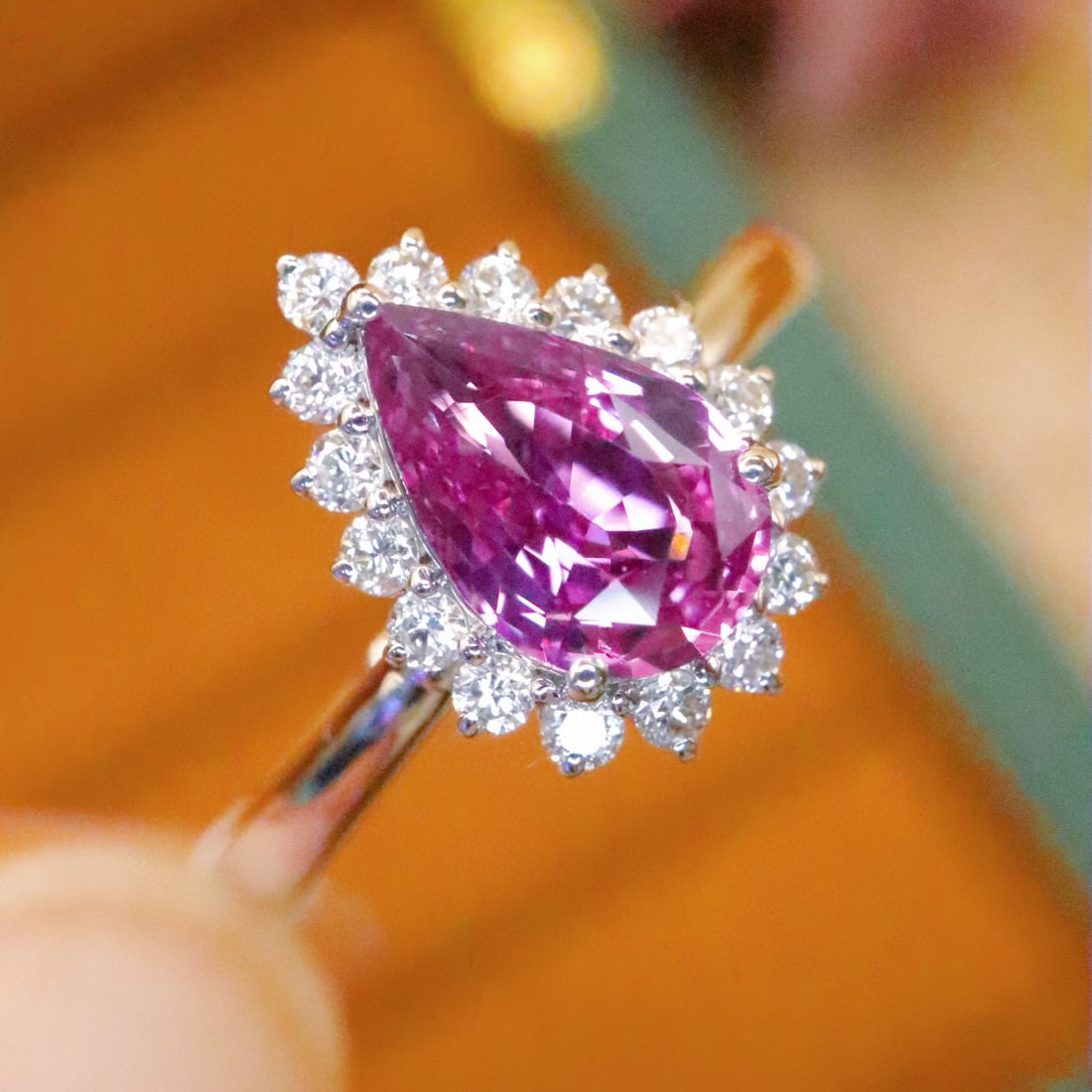 14k Gold 1.44 Ctw Natural Sapphire & Diamond Ring - 3