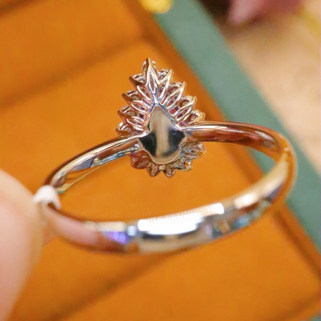 14k Gold 1.44 Ctw Natural Sapphire & Diamond Ring - 4