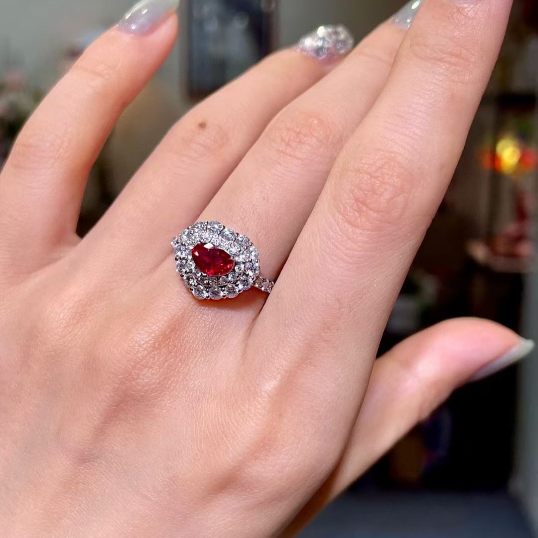 14k Gold 2.11 Ctw Natural Ruby & Diamond Ring - 4