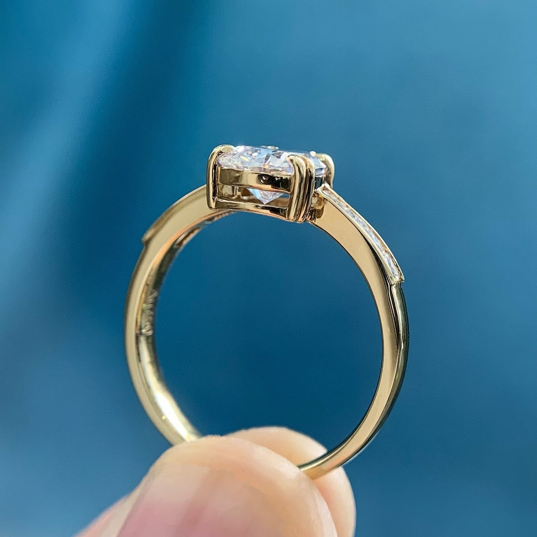 14k Gold 1.82 Ctw Natural H Diamond Ring - 3