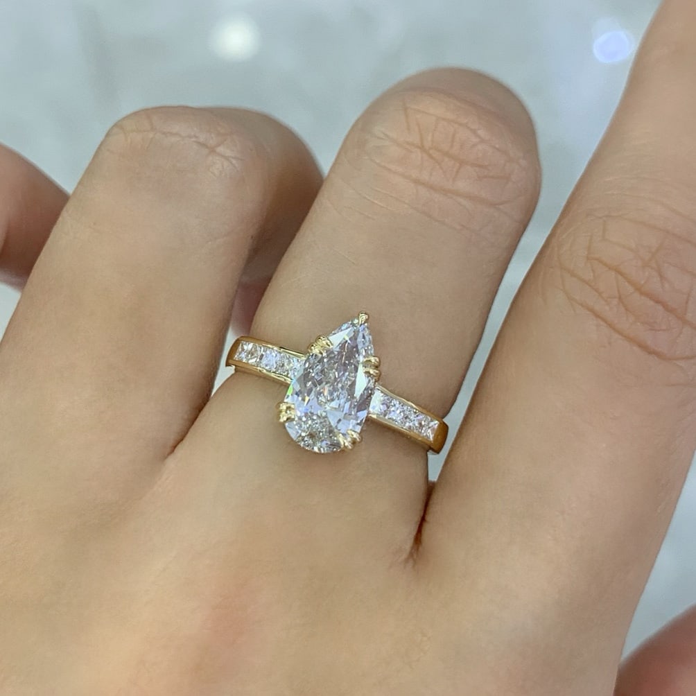 14k Gold 1.82 Ctw Natural H Diamond Ring - 4