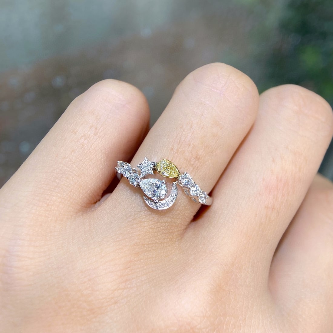 14k Gold 0.74 Ctw Natural H Diamond Ring - 3