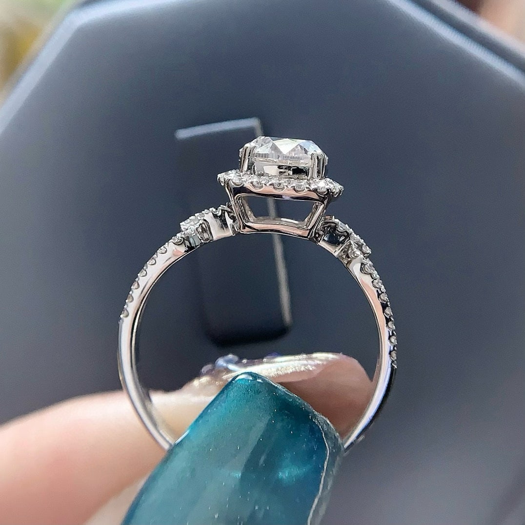 14k Gold 1.28 Ctw Natural F Diamond Ring - 3