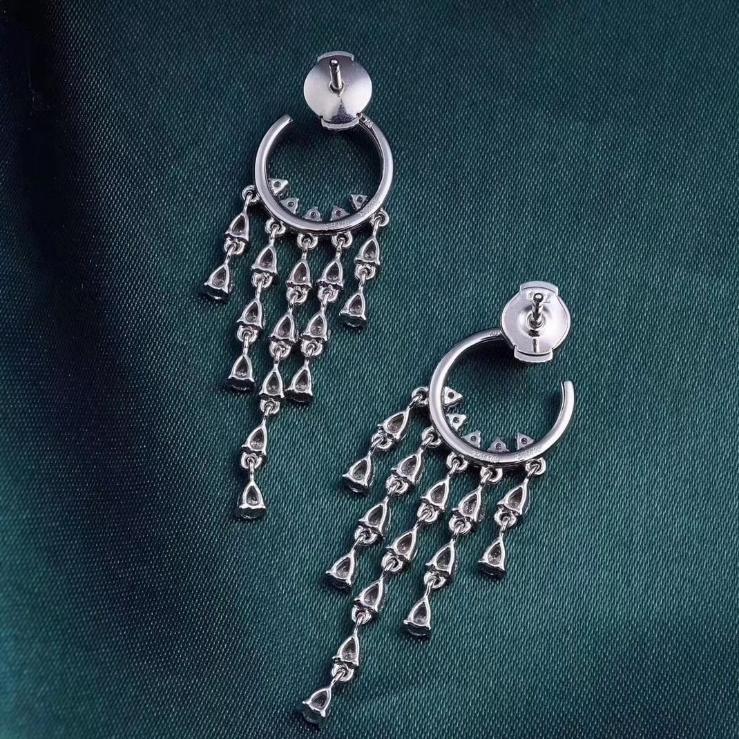 14k Gold 2.35 Ctw Natural H Diamond Earrings - 3