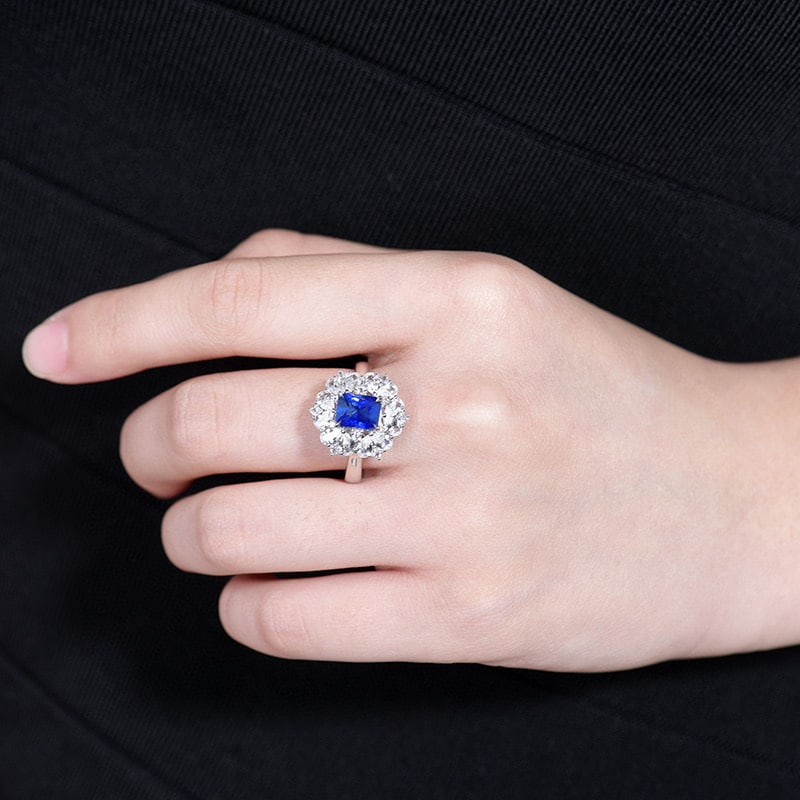 14k Gold 1.60 Ctw Natural Sapphire & Diamond Ring/pendant( Without Chain ) - 5