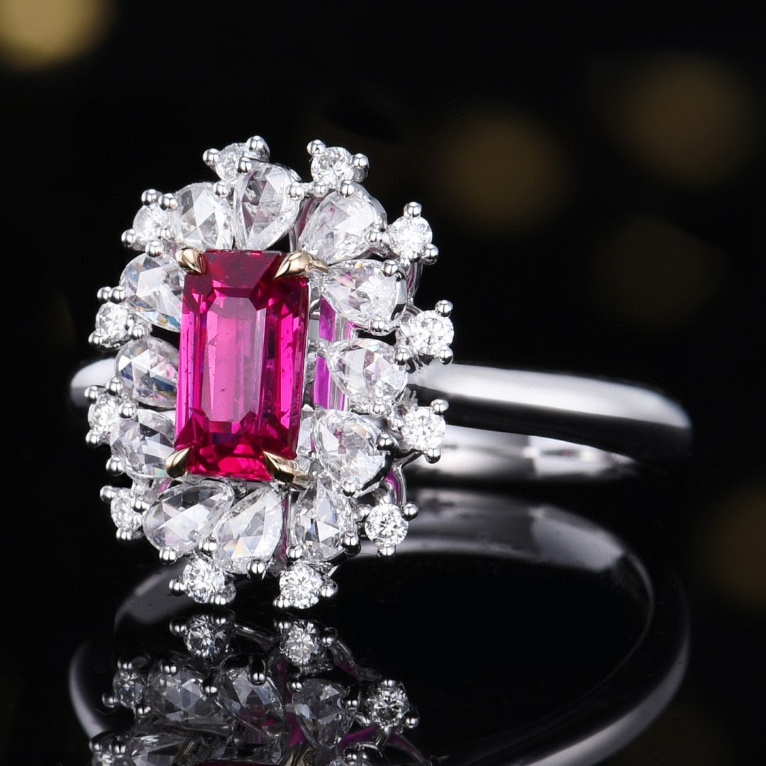 14k Gold 1.70 Ctw Natural Ruby & Diamond Ring - 2