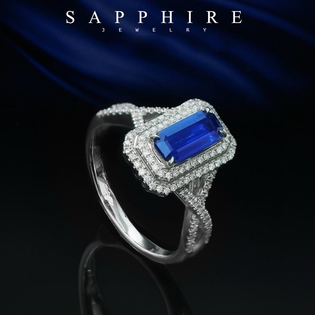 14k Gold 1.42 Ctw Natural Sapphire & Diamond Ring - 2