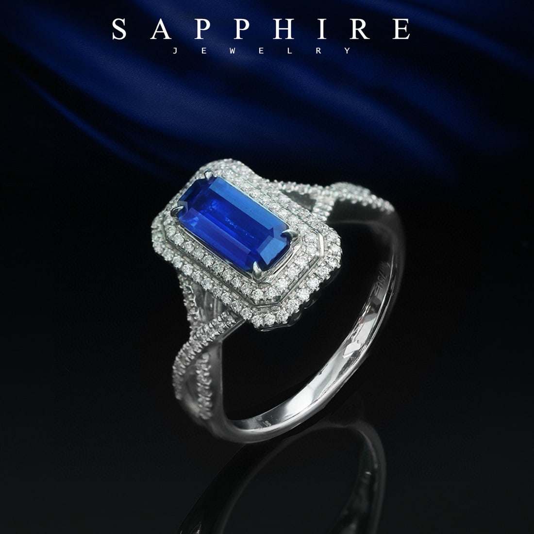 14k Gold 1.42 Ctw Natural Sapphire & Diamond Ring - 3