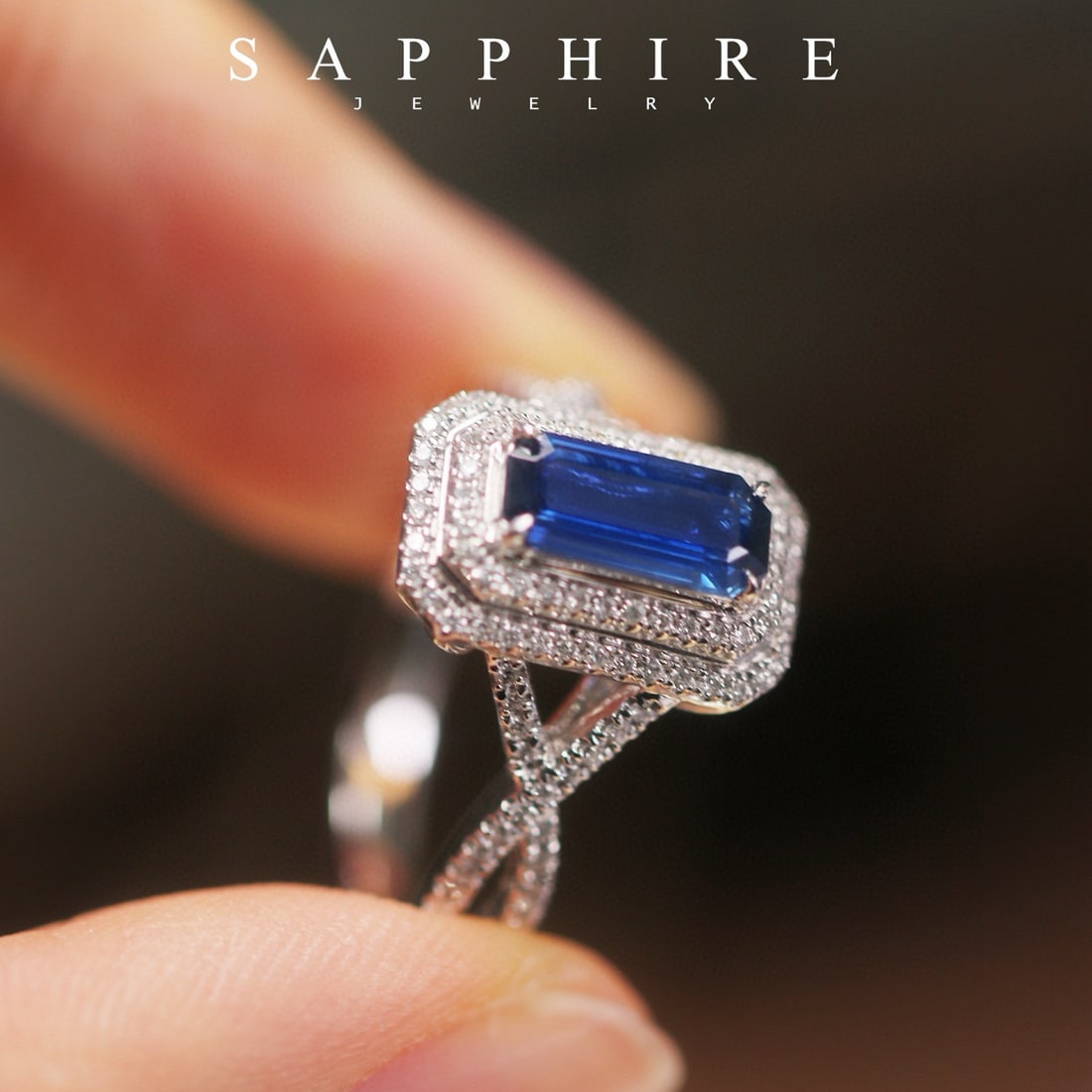 14k Gold 1.42 Ctw Natural Sapphire & Diamond Ring - 4