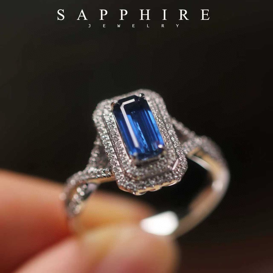 14k Gold 1.42 Ctw Natural Sapphire & Diamond Ring - 5