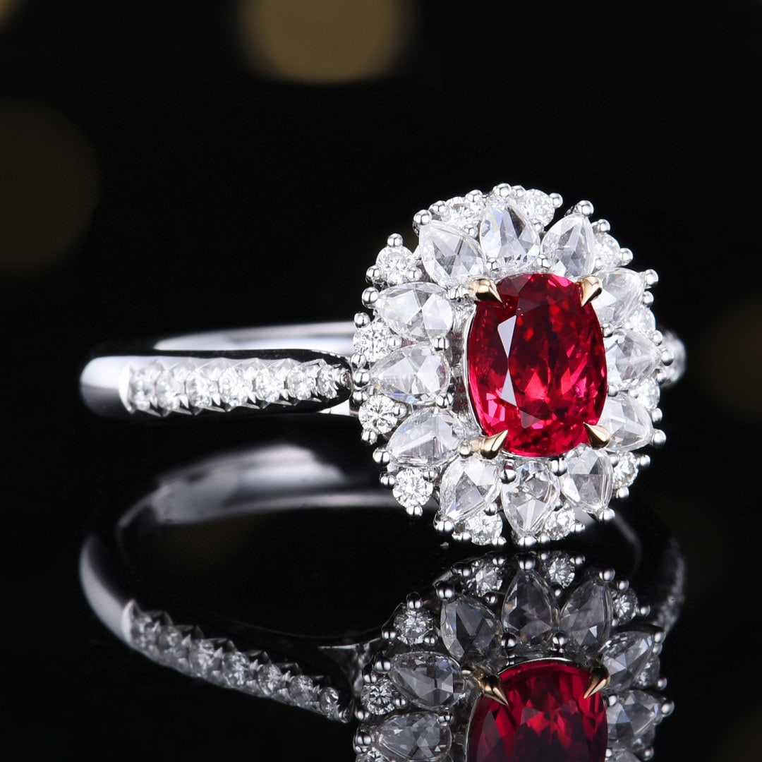 14k Gold 1.63 Ctw Natural Ruby & Diamond Ring/pendant( Without Chain ) - 3