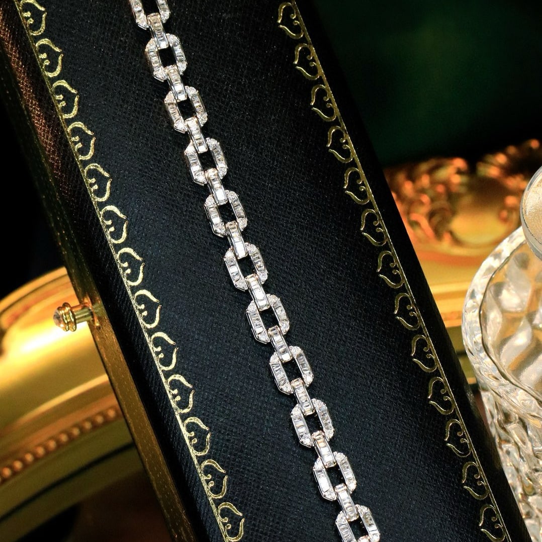 14k Gold 2.7 Ct Natural H Diamond Bracelet - 2