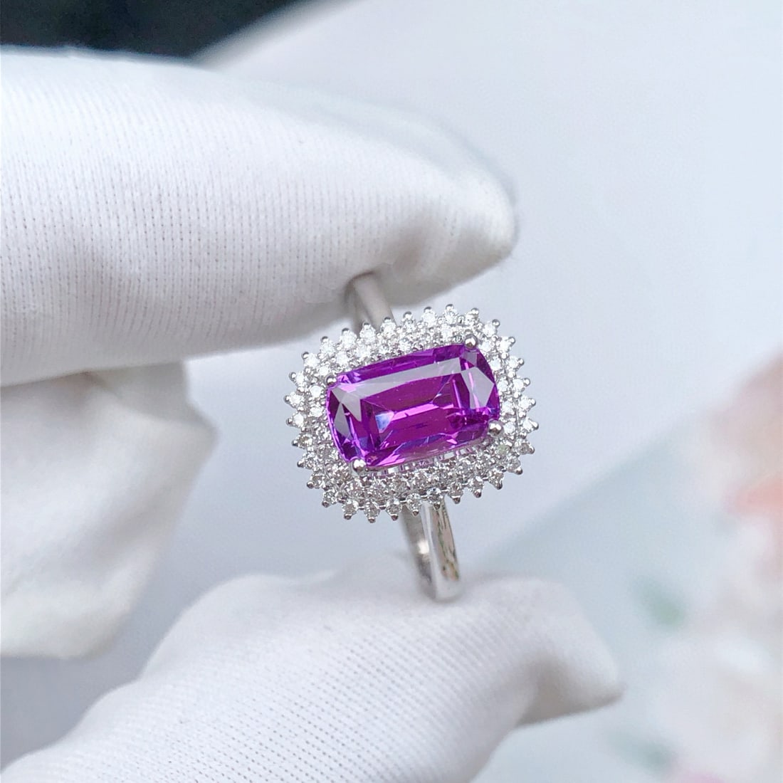 14k Gold 1.71 Ctw Natural Sapphire & Diamond Ring - 5