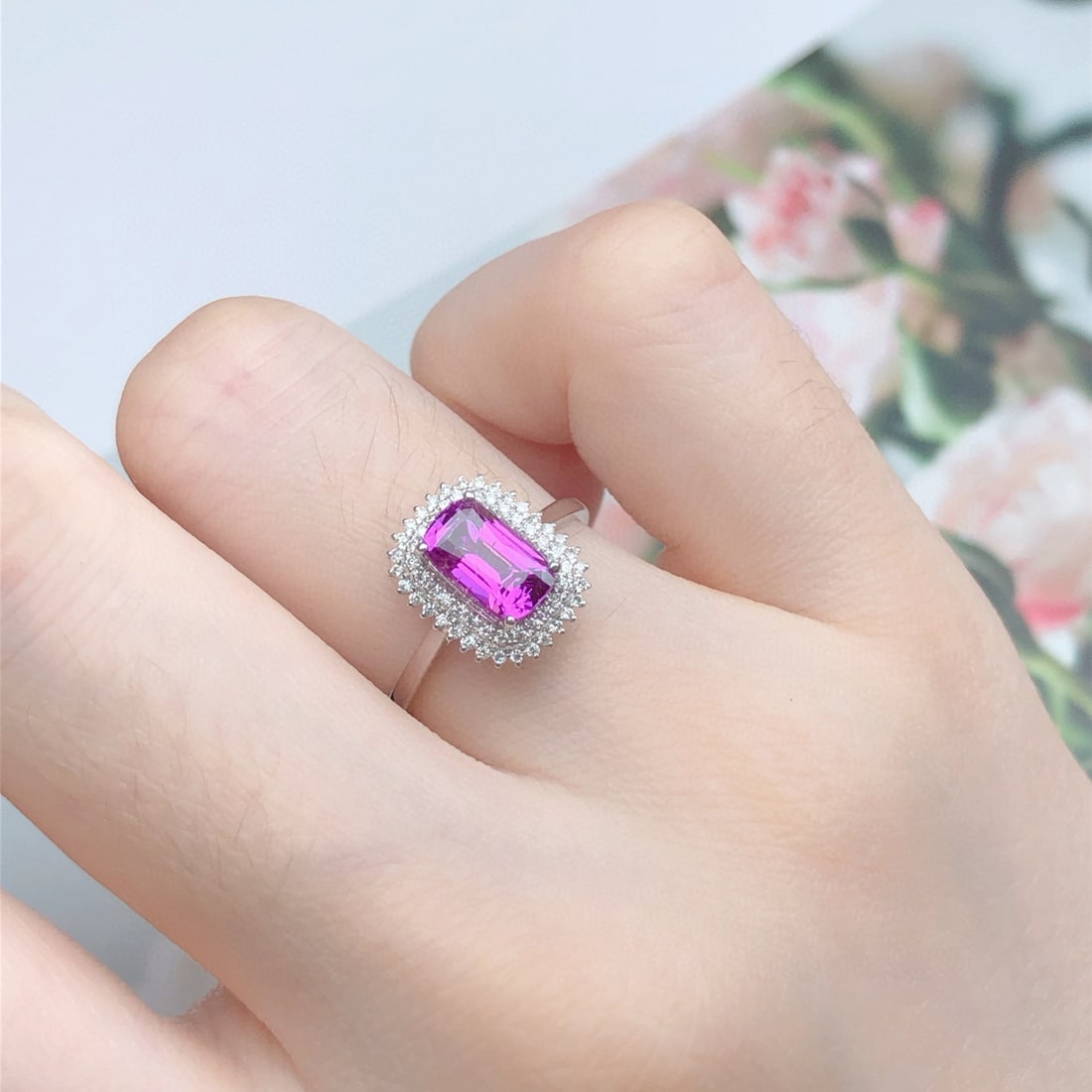 14k Gold 1.71 Ctw Natural Sapphire & Diamond Ring - 9