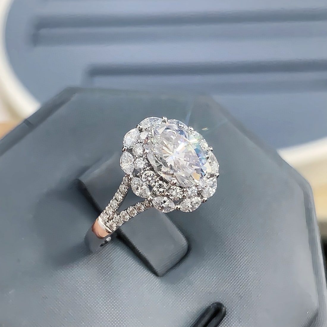 14k Gold 2.01 Ctw Natural H Diamond Ring - 3