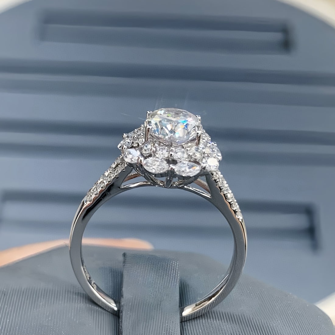 14k Gold 2.01 Ctw Natural H Diamond Ring - 4