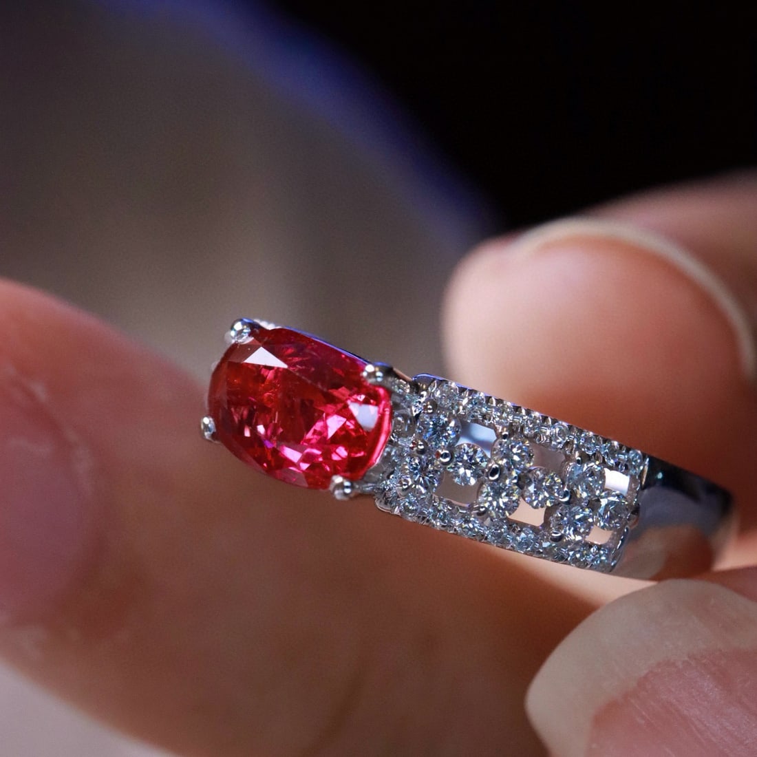 14k Gold 1.35 Ctw Natural Ruby & Diamond Ring - 3