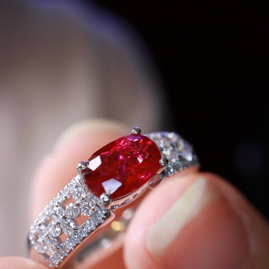 14k Gold 1.35 Ctw Natural Ruby & Diamond Ring - 6