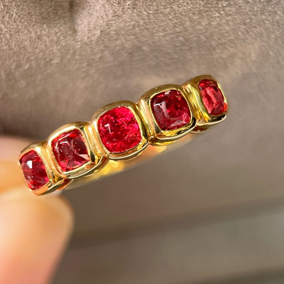 14k Gold 1.40 Ct Natural Spinel Ring - 5