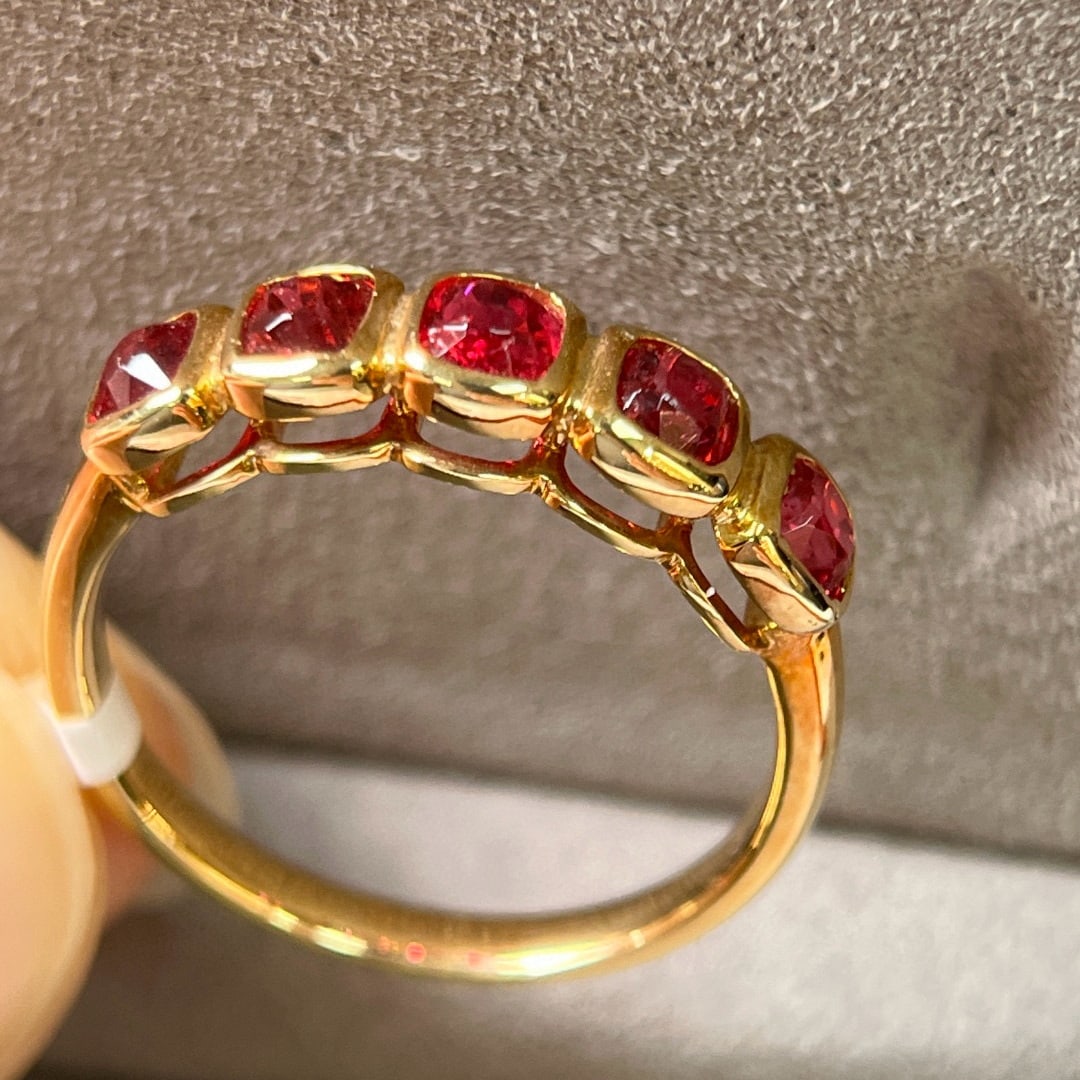 14k Gold 1.40 Ct Natural Spinel Ring - 6