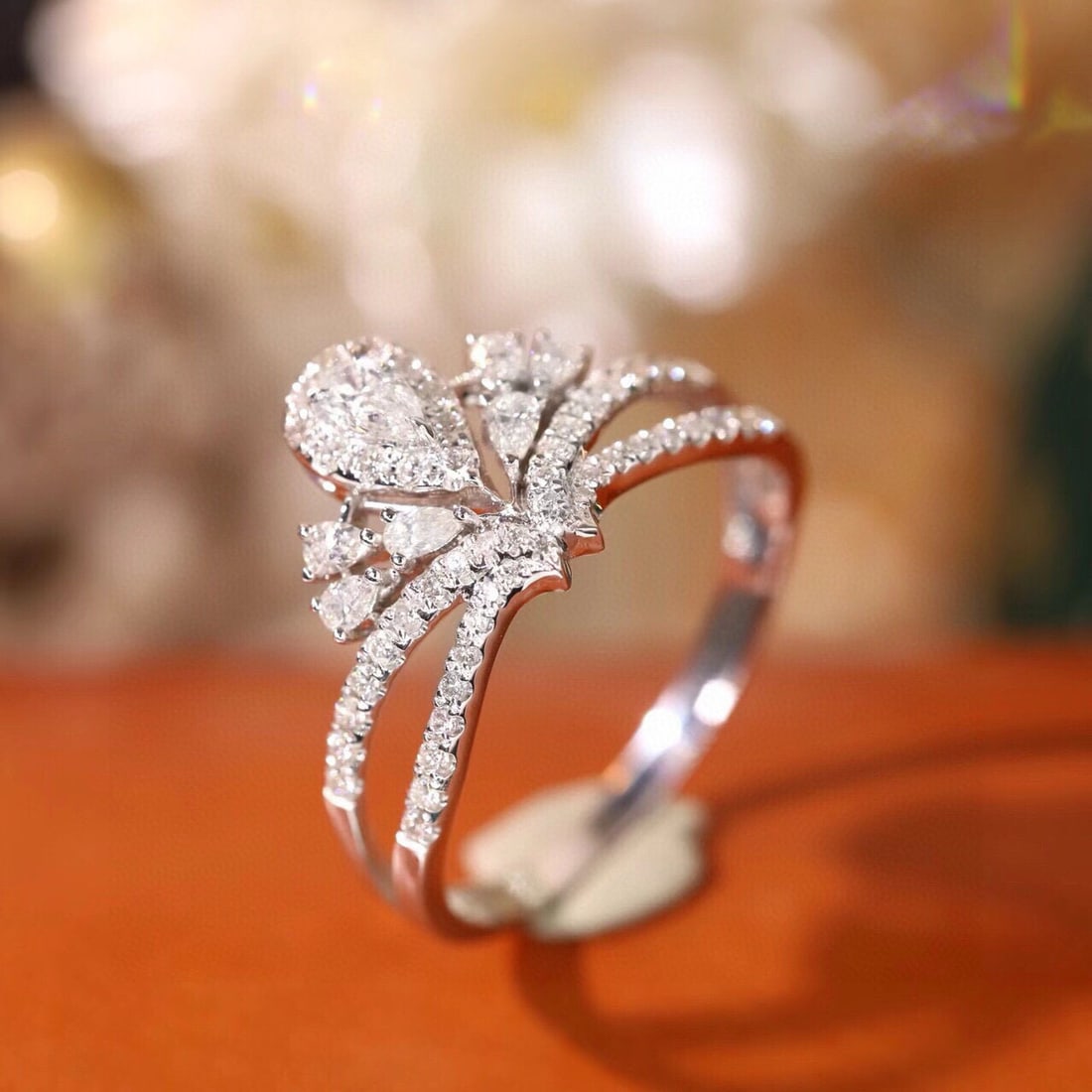 14k Gold 0.78 Ctw Natural H Diamond Ring - 2