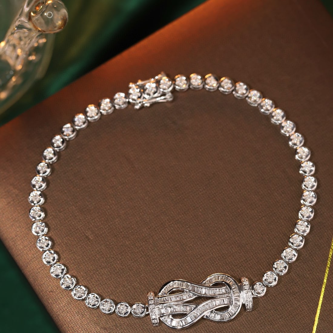 14k Gold 1 Ct Natural H Diamond Bracelet - 5