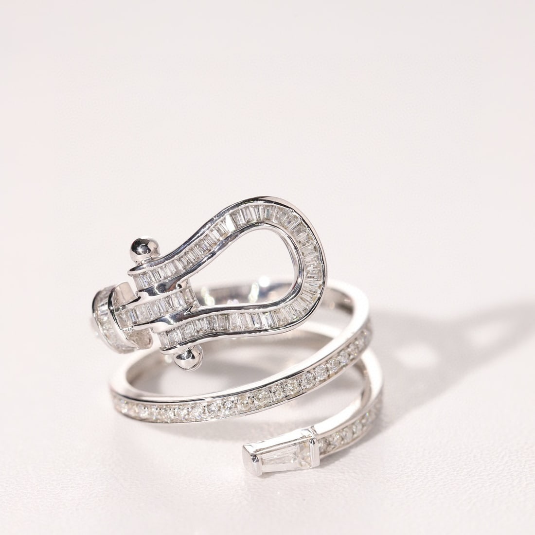 14k Gold 0.6 Ct Natural H Diamond Ring - 3